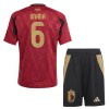 Maillot de Supporter Belgique Onana 6 Domicile Euro 2024 Pour Enfant